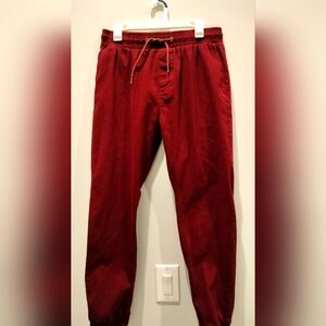 Men's Dikotomy Co. Burgundy Jogger Pants Size Large